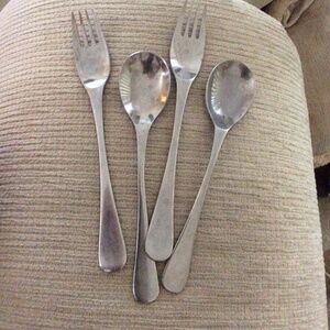 Two Forks and Two Spoons Oxford Hall Stainless Korea